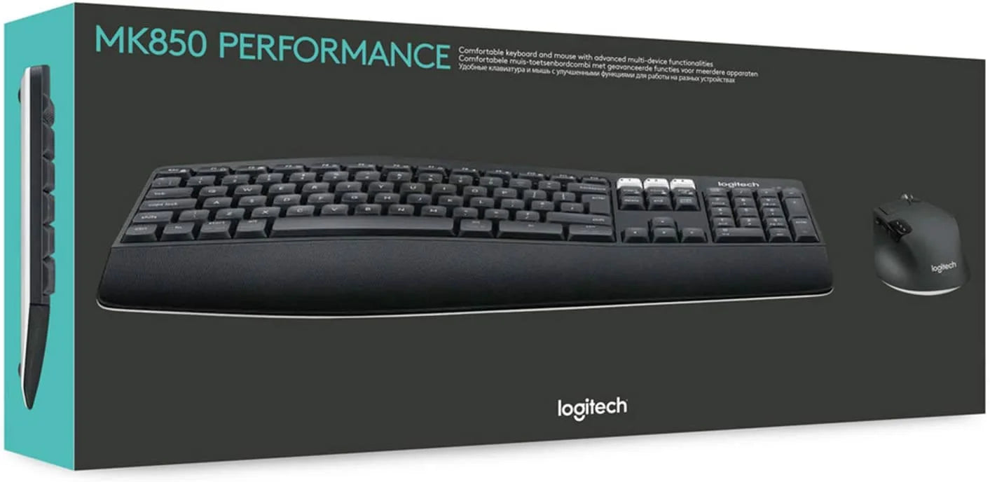 Packaging box for Logitech MK850 Performance Wireless Keyboard and Mouse Combo